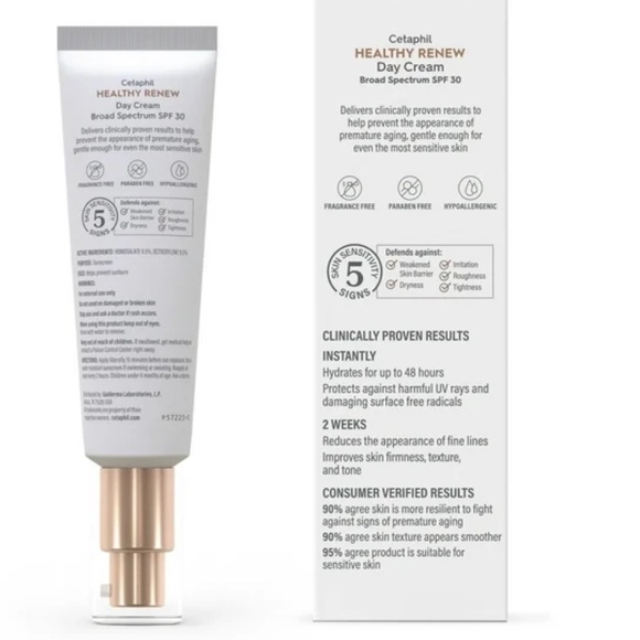 New! Cetaphil Health Renew Day Cream SPF 30 with Retinol Alternative Anti-Aging - Picture 2 of 4